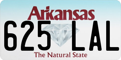 AR license plate 625LAL