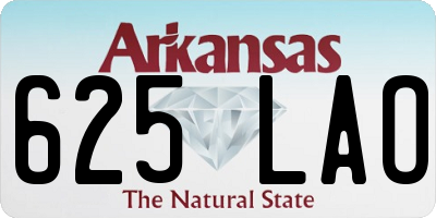 AR license plate 625LAO