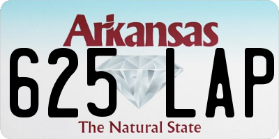AR license plate 625LAP