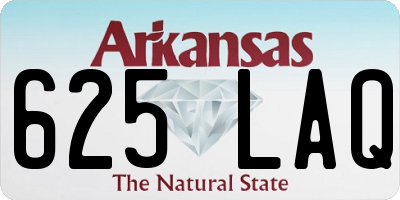 AR license plate 625LAQ