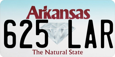 AR license plate 625LAR
