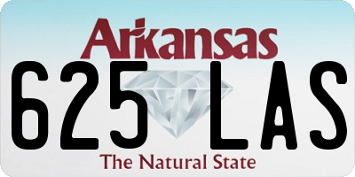 AR license plate 625LAS