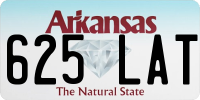 AR license plate 625LAT