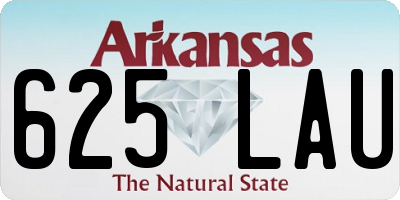 AR license plate 625LAU
