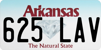 AR license plate 625LAV