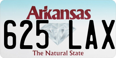AR license plate 625LAX
