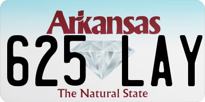 AR license plate 625LAY