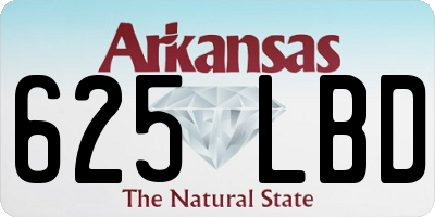 AR license plate 625LBD
