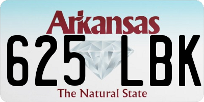 AR license plate 625LBK