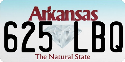 AR license plate 625LBQ