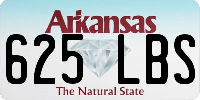 AR license plate 625LBS