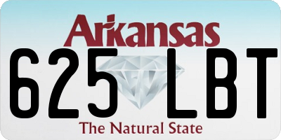 AR license plate 625LBT