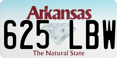 AR license plate 625LBW