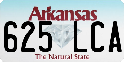 AR license plate 625LCA