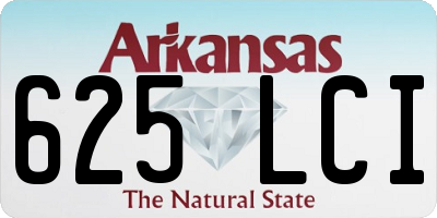 AR license plate 625LCI