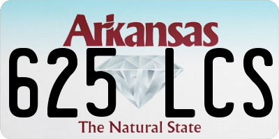 AR license plate 625LCS