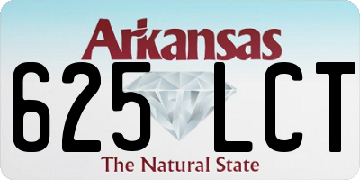 AR license plate 625LCT