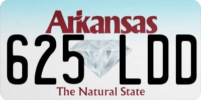 AR license plate 625LDD