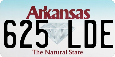AR license plate 625LDE