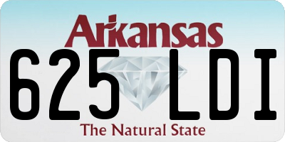 AR license plate 625LDI
