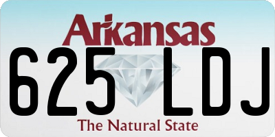 AR license plate 625LDJ