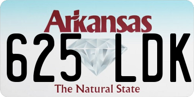 AR license plate 625LDK