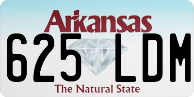 AR license plate 625LDM