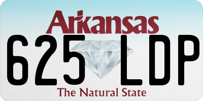 AR license plate 625LDP