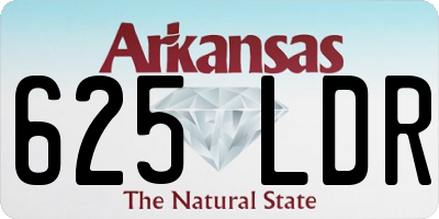 AR license plate 625LDR
