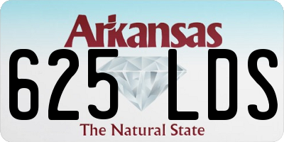 AR license plate 625LDS