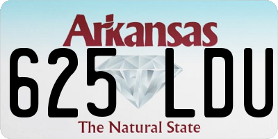 AR license plate 625LDU