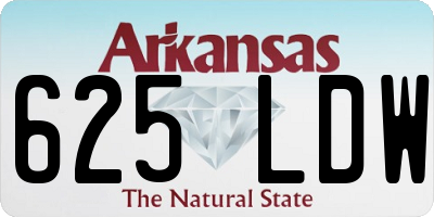 AR license plate 625LDW