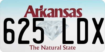 AR license plate 625LDX