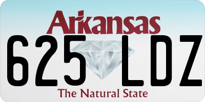 AR license plate 625LDZ