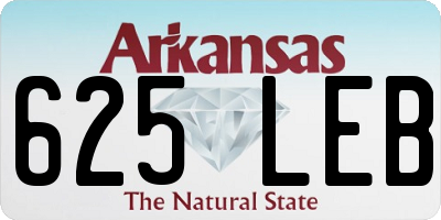 AR license plate 625LEB