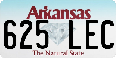 AR license plate 625LEC
