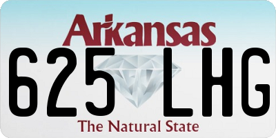 AR license plate 625LHG