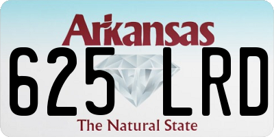 AR license plate 625LRD