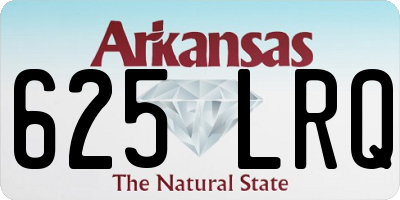 AR license plate 625LRQ