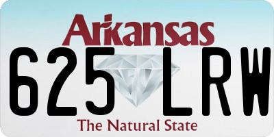 AR license plate 625LRW