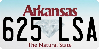 AR license plate 625LSA