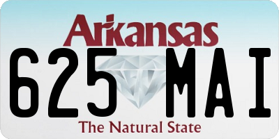AR license plate 625MAI