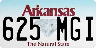 AR license plate 625MGI