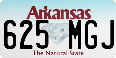 AR license plate 625MGJ