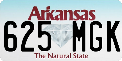 AR license plate 625MGK