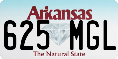 AR license plate 625MGL
