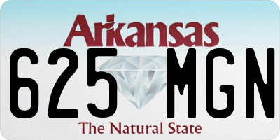 AR license plate 625MGN
