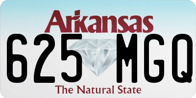 AR license plate 625MGQ