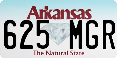AR license plate 625MGR