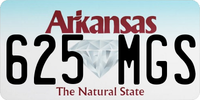 AR license plate 625MGS